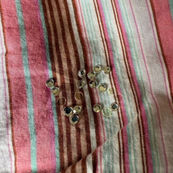 Victoria's Secret Vintage Pink and Brown Striped Sleep Shorts Pajamas - Picture 1 of 5